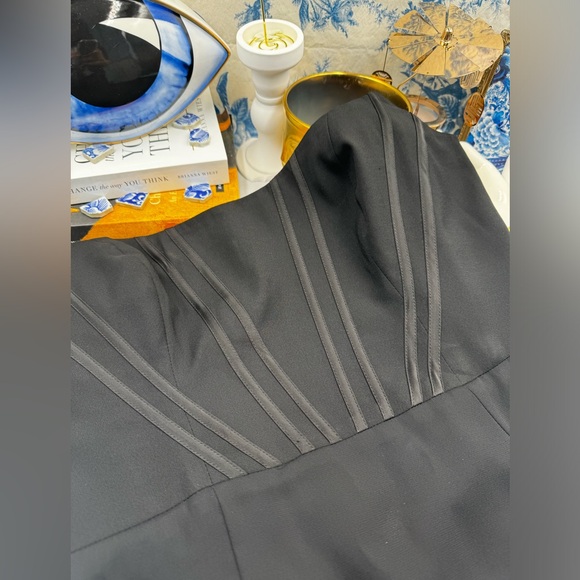 🆕 DRESS THE POPULATION 🧿 NWT Cosette Corset Strapless Bodycon Dress, Black SzL - Picture 15 of 16